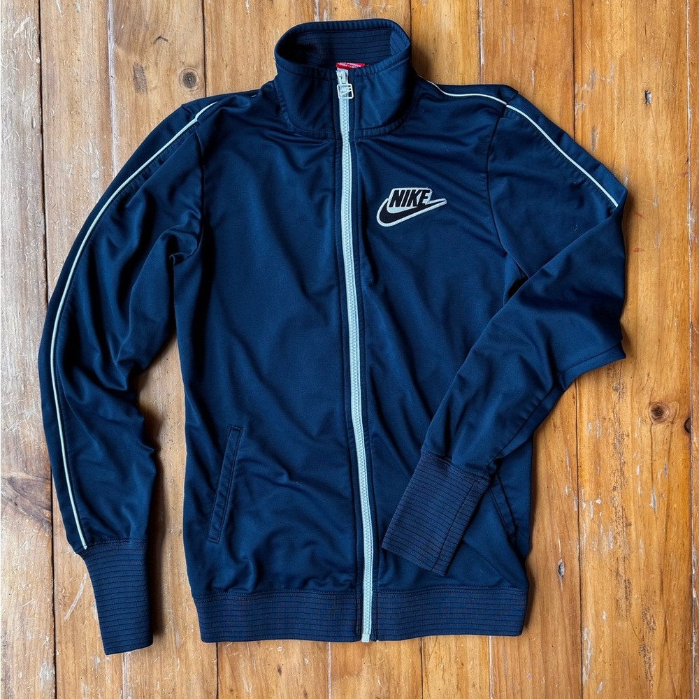 Nike Women's Navy Blue Track Jacket Size S